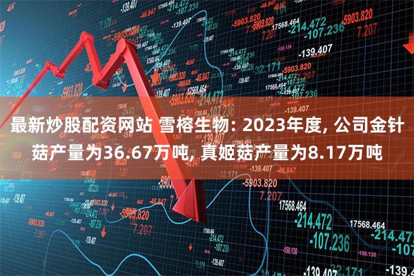 最新炒股配资网站 雪榕生物: 2023年度, 公司金针菇产量为36.67万吨, 真姬菇产量为8.17万吨