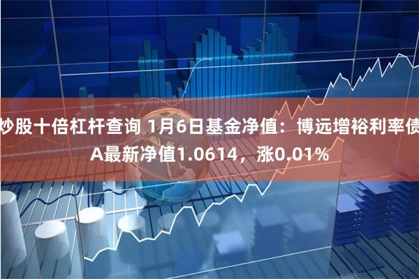 炒股十倍杠杆查询 1月6日基金净值：博远增裕利率债A最新净值1.0614，涨0.01%